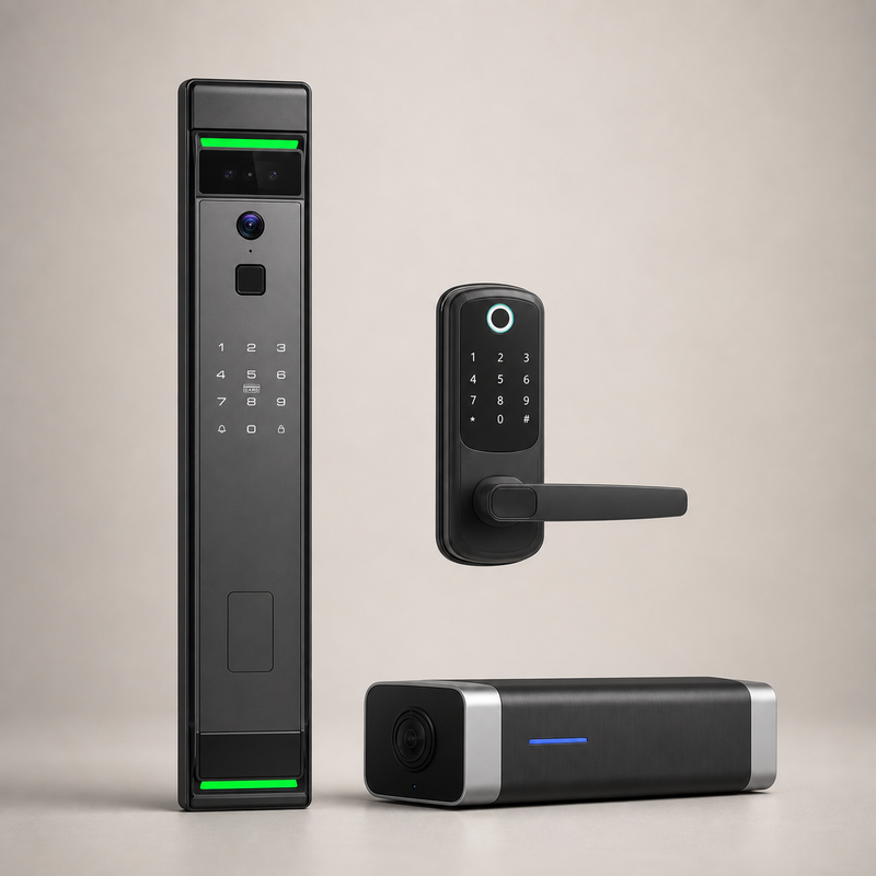 V2 smart lock, V2 Mini smart lock and garage automation device bundle