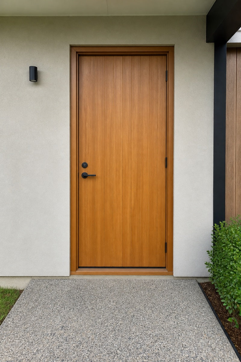 Example showing how to photograph the full outside of an entrance door