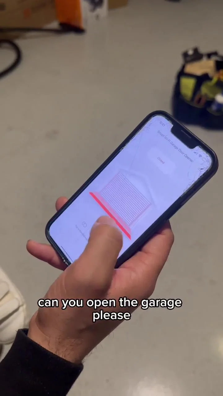 Smart garage access demonstration from TikTok