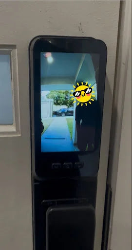 Smart lock installation photo shared by Maruf Rashik with his Google review